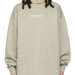 Essentials Green Relaxed hoodie Size M